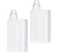 BUTIFULSIC Flacons Vides Rechargeables pour Lessive 2pcs en Pe Blanc Réutilisables et Polyvalents pour Maison ou Hôtel 1000ml Capacité Pratique