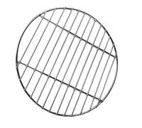 BUTIFULSIC Grille de Barbecue Ronde en Acier Inoxydable Argenté, Filet Fin pour Barbecue Intérieur et Extérieur, Accessoire Sûr Empêchant la Chute des Aliments