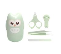 BUTIFULSIC Kit de Manucure Poignée Confortable Coupe-ongles en Acier Inoxydable pour Bébé et Lime en Verre, Portable et Facile à Utiliser pour Soin des Ongles Infantile