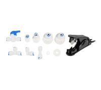 BUTIFULSIC Kit de Raccord Tuyau D'alimentation en Eau pour Machine à Glaçons et Cafetière, Matériau Pom Blanc, Connexion Rapide et Sécurité Assurée, 1 Set