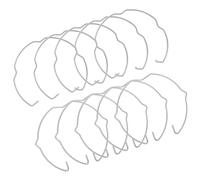 BUTIFULSIC Lampe à Clipser Support Spot Mr16 - Clips à Ressort Double-oreilles Argentés en Acier - Lot - Fixation Simple pour Spot Plafond Encastré Salon ou Bureau