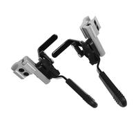 BUTIFULSIC Leviers de Frein Fixation Solide en Alliage D'aluminium pour Fauteuil Roulant Poignée Longue Confortable Lot de 2 pour Usage Domestique et Magasins Spécialisés