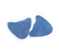BUTIFULSIC Lingettes Microfibres Lavables pour Balai Vapeur 2 Pièces Bleu, Finition sans Traces, Adaptées pour Nettoyage des Sols Durs et Vinyle
