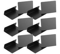BUTIFULSIC Lot de 12 Mini Tableaux Noirs pour Buffet en Pvc Effaçables Support Stable, Panneaux D'affichage de L pour Étiquettes Alimentaires et Décorations de Table