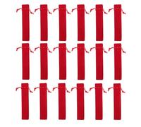 BUTIFULSIC Lot de 50 Trousses à Crayons en Velours Rouge Fermeture à Cordon, Solide et Pratiques pour Études et Déplacements