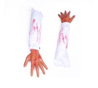 BUTIFULSIC Main de Simulation Accessoire Effrayant pour Halloween en Latex Blanche Peur et Jouer des Farces pour Maison Hantée ou Bar