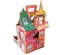 BUTIFULSIC Maison de Papier pour Qingming pour Funéraire en Papier Modèle Finition de Villa Décoration Traditionnelle Hungry Ghost Festival Festival des Ancêtres et