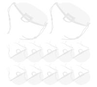 BUTIFULSIC Masques de Chef Transparents en Plastique PE, 20 Pièces, Faciles à Mettre Enlever, Protégeant la Bouche Visage Les Lieux Publics et Pâtisseries