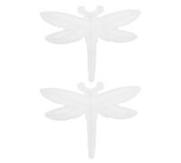 BUTIFULSIC Moule de Coulée Libellule en Silicone 3D, Lot de 2 Pièces | Blanc, Réutilisable, pour Résine et Ornements, Relief Délicat, Usage Mural
