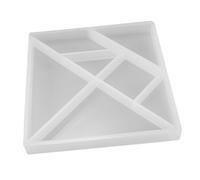 BUTIFULSIC Moule Tangram en Silicone pour Résine Époxy, DIY, Blanc | Souple et Facile à Nettoyer, pour Loisirs Créatifs et Moulage, Haute Transparence, 1 Pièce