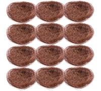 BUTIFULSIC Nid D'oiseau Nid Artificiel Authentique Décoratif en Fil Rustique 12 Pièces pour Oiseaux Domestiques, Décoration de Pâques et Jardin pour Ornements et Photographie