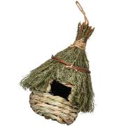 BUTIFULSIC Nid D'oiseau Rustique en Herbe d'eau Tressée, Nichoir Suspendu de Grotte, Résistant et Adapté aux Balcons et Rebords de Fenêtre