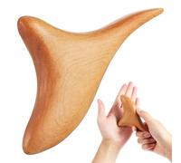BUTIFULSIC Outil de Massage en Bois Triangulaire pour Raclage Musculaire - Masseur pour Dos, Pieds et Nuque - Design Compact pour Massage Thaï Traditionnel - Accessoire de Réflexologie