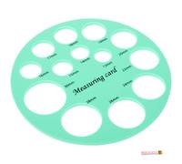 BUTIFULSIC Outil de Mesure de Bride de Mamelon en Silicone Vert, Portable Échelle Claire, Règle Ronde pour Tétine D'allaitement Bébé, Pratique à Transporter en Extérieur Paquet