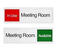 BUTIFULSIC Panneau Coulissant Indication de Statut Occupé pour Porte de Bureau en Acrylique Design Pratique pour Salle de Réunion Professionnelle