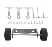 BUTIFULSIC Patio Heater Wheel Kit Outdoor Heater Replacement Stainless Steel Metal Hub Caster with Ground Nails for Garden Commercial Patio Heating
