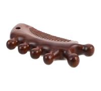 BUTIFULSIC Peigne en Bois de Santal Design Scientifique pour Massage du Cuir Chevelu, Masseur de Tête Manuel Dents Larges pour Relaxation et Usage la Maison Voyage