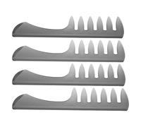 BUTIFULSIC Peignes Vintage Noirs Prise en Main Confortable Lot de 4 en Plastique Application de Pommade pour Coiffure Homme pour Barbershop et Cheveux Humides