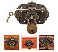 BUTIFULSIC Petit Cadenas en Alliage Loquet à Moraillon Vintage pour Boîte à Bijoux, Verrou Décoratif Rétro en Métal, Ensemble 1 Pièce, Fermeture Sécurisée pour Boîtes et Armoires, Usage