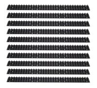 BUTIFULSIC Pics Anti-Oiseaux en Plastique Noir 10 Pcs, pour Toits et Kiosques, Protection Antivol pour Pigeons