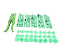 BUTIFULSIC Pince à Étiqueter Oreilles pour Identification en Plastique Vert Design Léger et Anti-décoloration , Lot de 103 Pièces pour Bovins et Vaches