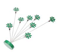 BUTIFULSIC Pince Photo Support Stable et Élégant Multifonction en Métal Vert à 8 Branches de Trèfle pour Porte-photos et Notes Décoratives
