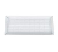BUTIFULSIC Plateau de Drainage Rectangulaire Épaissi en Résine Blanc | Base Étanche avec Réserve D’eau, pour Pot en Balcon ou Jardin, Support pour Plantes en Pot