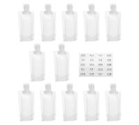 BUTIFULSIC Pochettes de Voyage pour Lotion 50 Ml, Sachets Souples Vides Embout, 13 Pièces, Paquet Portables pour Huiles Essentielles et Cosmétiques, pour Voyage et Toilette Quotidienne