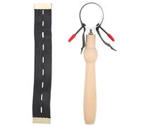 BUTIFULSIC Porte-moxa Portatif en Acier Inoxydable Manche Confortable et Manchon Anti-brûlure, Outil de Fixation pour Rouleau de Moxa, pour Usage à Domicile ou Salon de Beauté