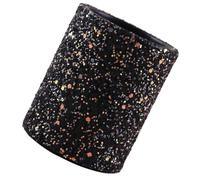 BUTIFULSIC Porte-Pinceaux de Maquillage en PU Noir, Conteneur Polyvalent pour Rangement de Maquillage Capacité Adaptée, Décoration Simple pour Maison et Bureau