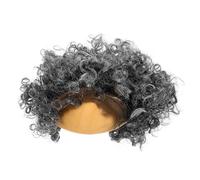 BUTIFULSIC Postiche pour Fête D'halloween Homme Style Afro Calotte Chauve Grise avec Design Réaliste du Cuir Chevelu en Silicone Confortable pour Soirées Costumées Couleur Couleur Aléatoire
