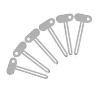 BUTIFULSIC Presse-tubes Économiseur D'effort Maison Bureau en Alliage D'aluminium Argenté Lot de 6 Distributeur de Dentifrice Métallique pour Tube