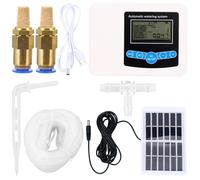 BUTIFULSIC Programmateur D'arrosage Numérique Double Pompe Minuterie Réglable et Sortie d'eau pour Jardin et Balcon, Système D'irrigation Automatique Étanche en Abs