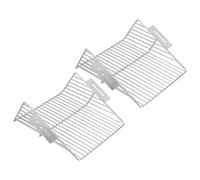 BUTIFULSIC Protège-gouttière en Acier Inoxydable 2pcs, Grille D'évacuation de Sol Filtration pour Drainage Extérieur et Patio, Entretien Facile