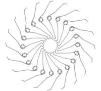 BUTIFULSIC Ressorts de Remplacement 20 Pièces Ressorts Gauches et Droits en Acier Inoxydable pour Sécateur pour Cisaille à Élaguer, Adaptés aux Arbres Fruitiers la Taille