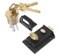 BUTIFULSIC Serrure Ancienne à Pêne Dormant pour Portes en Bois, Verrouillage Double Sécurité, Installation Simple, Adaptée pour Portes de 35-55mm en Milieu Industriel ou Scolaire