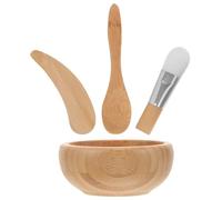 BUTIFULSIC Set de Bols à Mélanger pour Femmes Plusieurs styles Spatule et Brosse en Bois et Polyester Léger et Portable, pour Préparer des Masques DIY pour Masque Facial