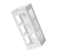 BUTIFULSIC Support pour Sèche-Cheveux, et Design Compact en Plastique Blanc pour Organisateur D'accessoires de Coiffure Installation Facile Décorer Votre Maison
