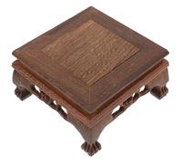 BUTIFULSIC Support Rectangulaire en Bois Massif pour Pots de Fleurs et Antiquités, Robuste et Lisse, Style Classique Charme Oriental pour Décoration Maison Plusieurs styles