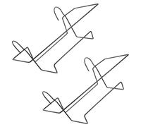 BUTIFULSIC Support Suspendu pour Pot de Fleurs en Fer Noir 2pcs, Étagère Élégante pour Balcon Installation Facile, Compatible Jardinière 43cm, pour Jardin