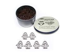 Butler dans la maison Jésus Christ en forme de trombones Idéal pour trombone Collectors ou religieux Cadeau - Livré en boîte ronde avec couvercle et boîte cadeau 100 Count Brown