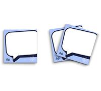 Butler in the Home Lot de 12 blocs de notes adhésives 7,6 x 7,6 cm, 50 feuilles au pouce par bloc, message texte, notes à bulles, mignons, amusants, mémos, papeterie, journal, planificateur, papier