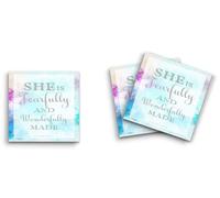 Butler in the Home Lot de 12 blocs de notes adhésives 7,6 x 7,6 cm, 50 feuilles par bloc, She is Fearfully and Wonderfully Made Psaums 139:14, jolis blocs-notes drôles et mignons pour journal, planificateur