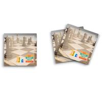 Butler in the Home Lot de 12 blocs de notes adhésives de 7,6 x 7,6 cm, 50 feuilles au pouce carré par bloc, « Eat Sleep Chess Repeat », « Mignon drôle », « Memo Notes », « Papeterie », « Eat Sleep Chess Repeat », «