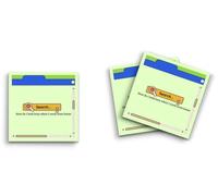 Butler in the Home Lot de 12 blocs de notes adhésives de 7,6 x 7,6 cm, 50 feuilles par bloc, bureau de recherche sur ordinateur - How Do I Look Busy When I Work from Home, jolis blocs-notes amusants, papeterie, journal, planificateur