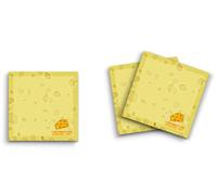 Butler in the Home Lot de 12 blocs de notes adhésives de 7,6 x 7,6 cm, 50 feuilles par bloc, « I Just Really Like Cheese OK », « I Just Really Like Cheese OK? », « Cute Funny Memo Notes » Papeterie Journal Planificateur Papier