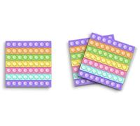 Butler in the Home Lot de 12 blocs-notes adhésifs de 7,6 x 7,6 cm - 50 feuilles par bloc - Motif arc-en-ciel - Mignon - Amusant - Papeterie - Journal - Planning