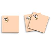 Butler in the Home Lot de 3 blocs de notes adhésives 7,6 x 7,6 cm, 50 feuilles au pouce carré par bloc, chats Purrfect - Jolis blocs-notes amusants - Papeterie, journal, planificateur