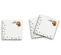 Butler in the Home Lot de 3 blocs de notes adhésives 7,6 x 7,6 cm, 50 feuilles par bloc, caniche, mignons et amusants, pour papeterie, journal, planificateur, papier