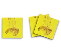 Butler in the Home Lot de 3 blocs de notes adhésives 7,6 x 7,6 cm - 50 feuilles par bloc - Encre qui coule en mouvement - Bloc-notes amusant et mignon - Papeterie pour journal, planificateur